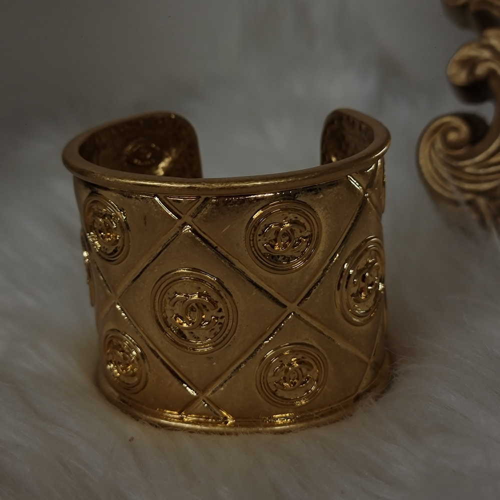 Gold Cuff Bracelet - Picture 2 of 4